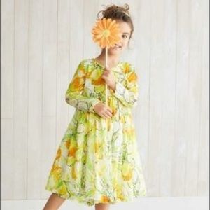 Marin+Morgan watercolor wrap full dress 10y set